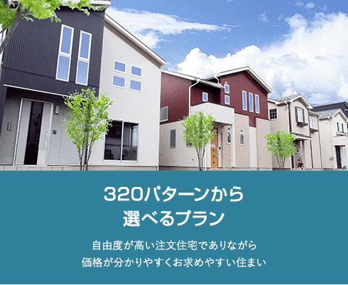 320パターンから選べるプラン